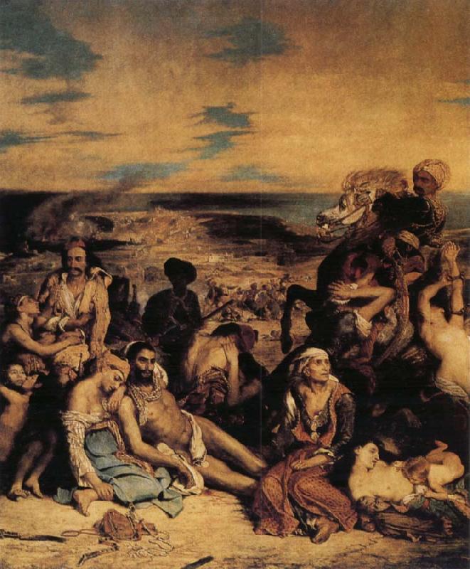 Eugene Delacroix The Massacre of Chios oil painting picture